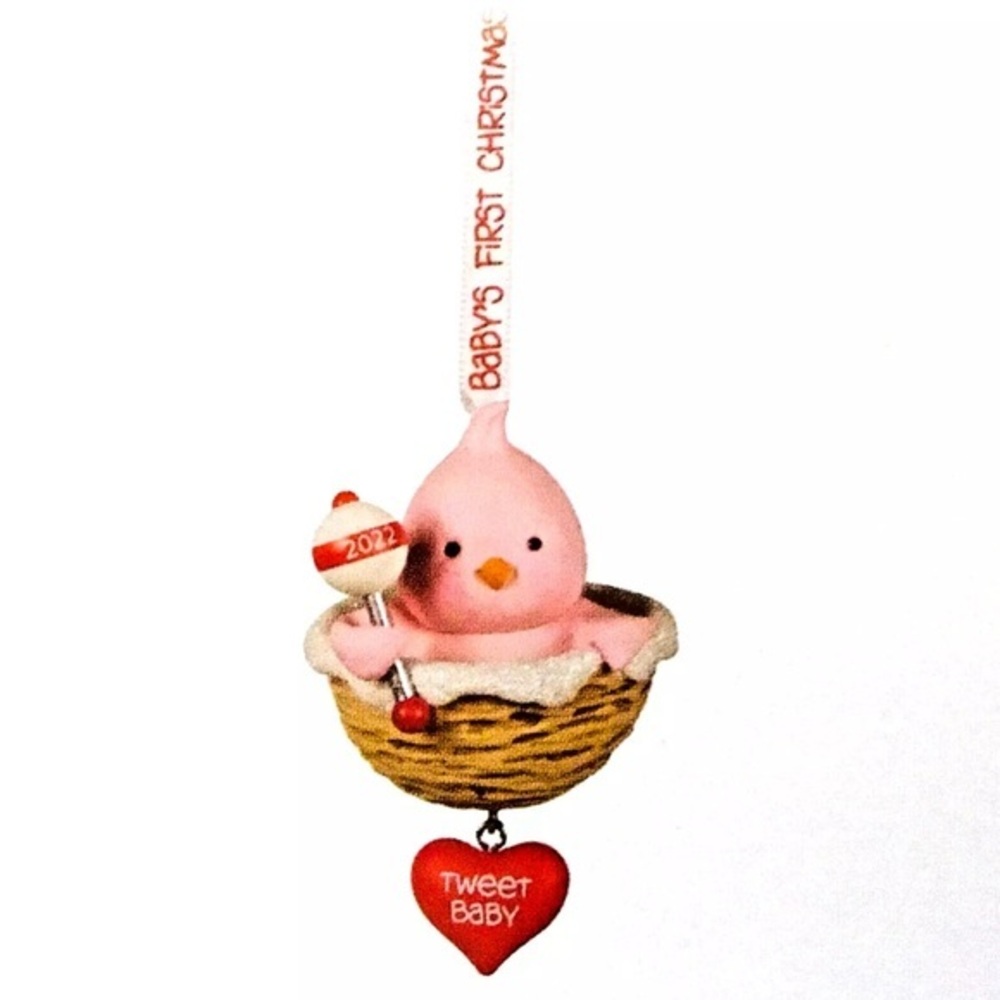 Hallmark Keepsake Baby Girl’s‎ First Christmas 2022 Ornament - Tweet Baby Bird